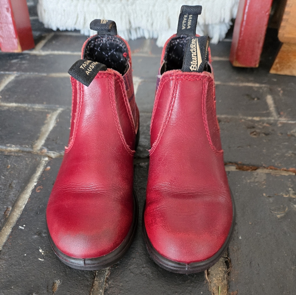 Blundstone Red Leather Boots